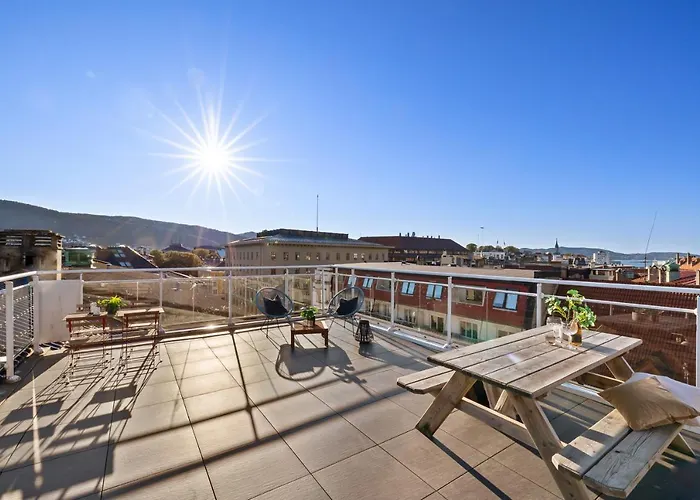 2 Min To Bryggen - Rooftop - Office With 49